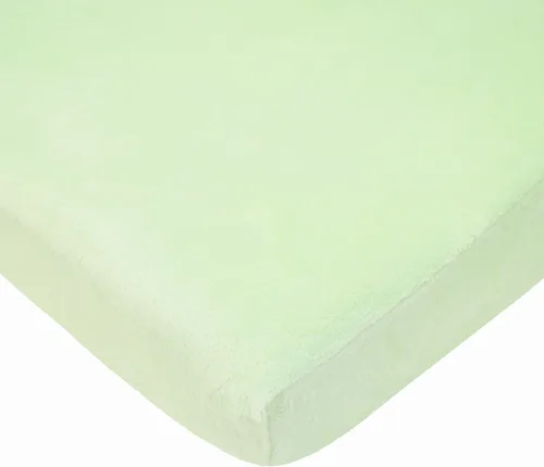 Vista 22 de TL Care Heavenly Soft - Sábana bajera ajustable de felpilla para cuna de 24 x 38 pulgadas, cálida y acogedora, color azul, para niños y niñas, se
