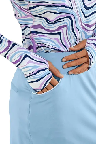 Vista 2 de Coolibar Falda pantalón corta de rendimiento UPF 50+ para mujer, protección solar