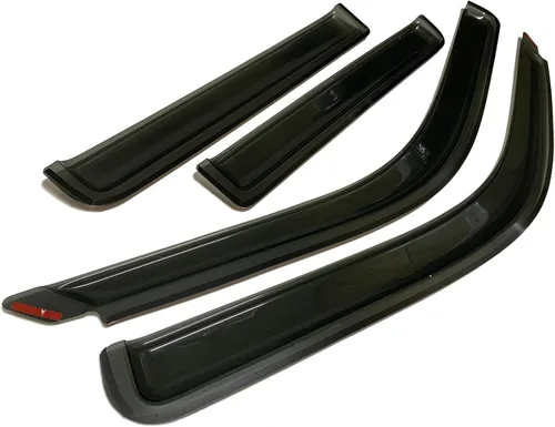 Vista 7 de Viseras de protección de ventilación para ventana de humo estilo canal compatible con Ford Explorer Sport Trac 4DR 2001-2005
