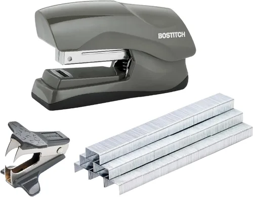 Vista 11 de Bostitch Office - Engrapadora de servicio pesado de 40 hojas con 1250 grapas y removedor de grapas, tamaño de engrapadora pequeña, cabe en la palma