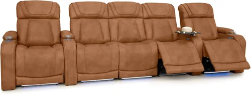 Vista 41 de Seatcraft Caliente Asiento de cine en casa Tabaco Sillón Individual