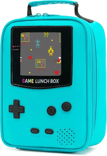 Vista 11 de Tongtai Lonchera para niños, lonchera de cuero con aislamiento térmico para la escuela, lonchera térmica para niños, adolescentes