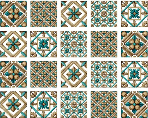 Vista 15 de Azulejos Adhesivos Despegar y Pegar Estilo Azulejo Español Portugués para Salpicadero Juego de 20 piezas (3.9_B)