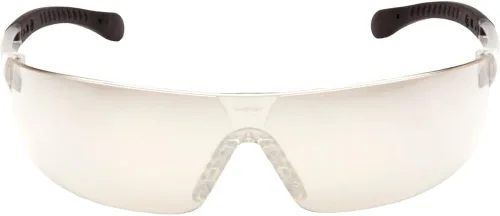 Vista 5 de Pyramex Provoq Safety Eyewear Blue Mirror Lens Black Temples Lente ámbar/marco negro