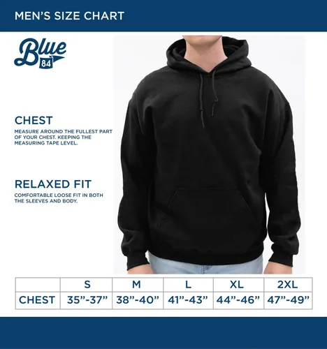 Vista 4 de Blue 84 Sudadera con capucha NCAA para hombre Line Up Color del Equipo