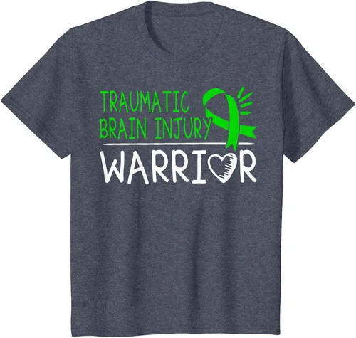 Vista 53 de Camiseta de lesión intracraneal - Camiseta de conciencia TBI, Negro, S