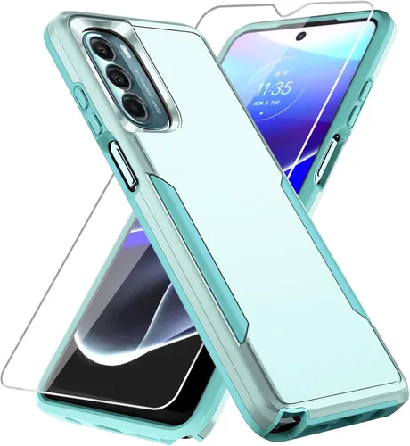 Vista 21 de Funda para Moto G Stylus 5G 2022, con Protector de Pantalla, [Probada contra Caídas de Grado Militar] Funda Protectora de Servicio Pesado Resistente