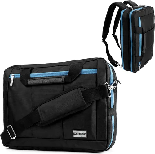 Vista 9 de Vangoddy El Prado 3 en 1 10" 12" Mochila bandolera para portátil (morado negro)