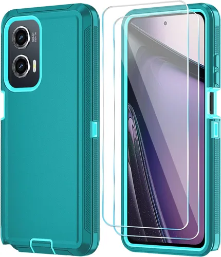 Vista 14 de Qinmay Funda para Motorola Moto G Stylus 5G 2024 con protector de pantalla HD, resistente, a prueba de golpes y caídas, funda de 3 capas para Moto G