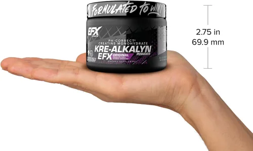 Vista 9 de EFX Sports Kre-Alkalyn EFX Powder Suplemento en polvo de monohidrato de creatina pH correcto Fuerza, crecimiento muscular y rendimiento 55
