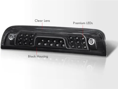 Vista 5 de AJP Distributors Trasero LED 3RD tercera luz de freno de montaje alto centro de techo trasero de carga lámpara de carga barra de montaje Carcasa