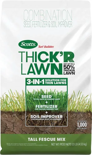 Vista 8 de Scotts Turf Builder Thick'R - Mezcla de festuca alta para césped, 40 libras.