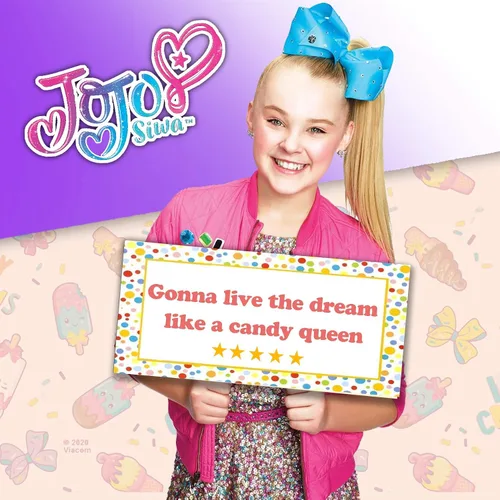 Vista 5 de JoJo Siwa Bolso bandolera para niñas bolso de mano con estampado de purpurina con correa de nailon ajustable bolso de mensajero ligero para niñas