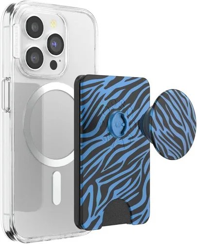 Vista 30 de PopSockets Cartera adhesiva para teléfono con agarre - Aura