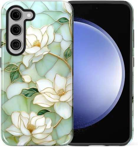 Vista 45 de Funda compatible con Samsung Galaxy S23, funda híbrida de protección rígida de 2 capas, a prueba de golpes, funda protectora resistente para Lata