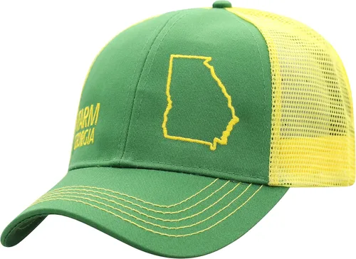 Vista 80 de John Deere Gorra de béisbol con logotipo y malla trasera con contraste, para hombre