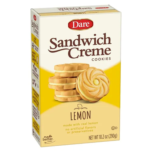 Vista 7 de Dare Galletas de crema de sándwich de chocolate a base de plantas, Kosher, 10.20 onzas (paquete de 12)
