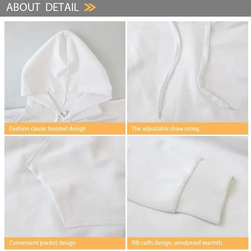 Vista 3 de WELLFLYHOM Sudadera con capucha para niños de 6 a 14 años