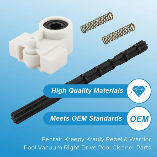 Vista 4 de Piezas de repuesto para limpiador de piscinas Pentair 360289 - Kit de accionamiento izquierdo, repuesto para Pentair Kreepy Krauly Rebel Warrior