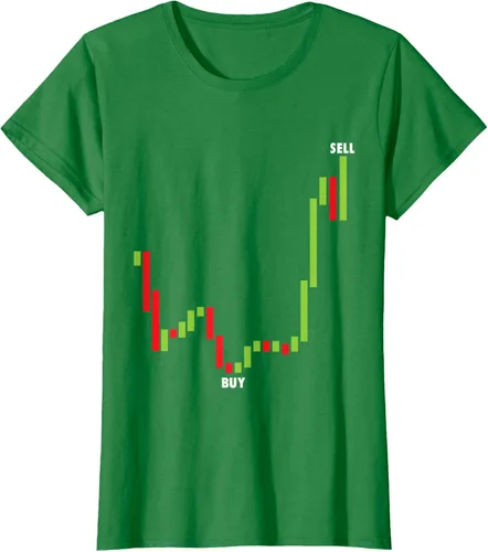 Vista 31 de Funny Day Trading Comprar Baja Venta Alta Stock Trading Camiseta Negro