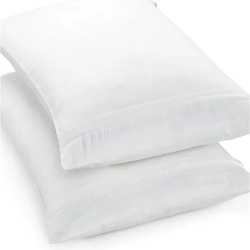 Vista 7 de Juego de 2 fundas de almohada de algodón con cremallera, tamaño estándar, 20 x 26 pulgadas, 200 hilos, suave, transpirable, funda de almohada
