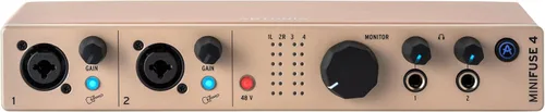 Vista 16 de Arturia MiniFuse 1 - Interfaz de audio USB compacta con software creativo para grabación, producción, podcasting, guitarra, color negro 1x Xlr and