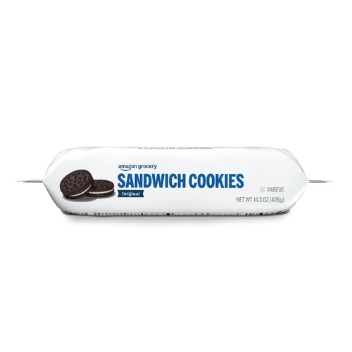 Vista 6 de Amazon Grocery, Galletas de sándwich originales, 14.3 onzas (anteriormente Happy Belly, el embalaje puede variar)
