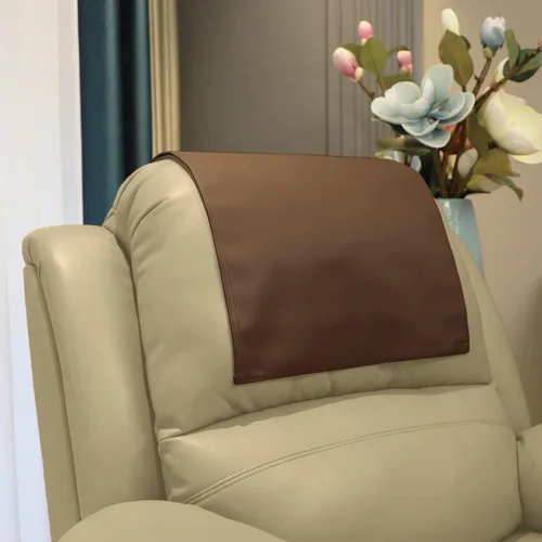 Vista 15 de Funda para reposacabezas prémium para silla reclinable, protector de reposacabezas reclinable de piel sintética ignífuga, resistente al desgaste