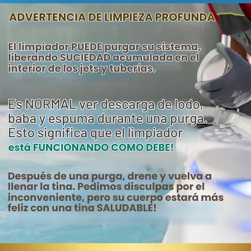 Vista 6 de Limpiador y clarificador de spa 3 en 1, trata la escoria