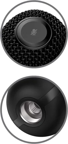 Vista 6 de HyperX SoloCast - Micrófono de condensador USB, tarjeta con sensor de toque para silenciar, podcasts de transmisión de juegos, Twitch YouTube