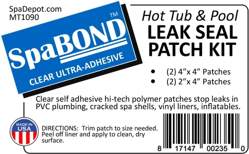 Vista 8 de Kit de parches de sellado de fugas para bañera de hidromasaje y piscina, transparente, ultra adhesivo, impermeable, reparación para vinilo, PVC