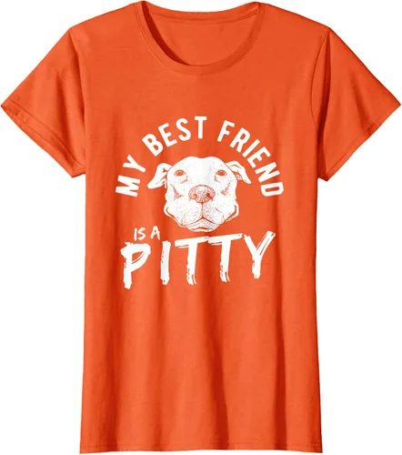 Vista 63 de My Best Friend Is A Pitty Pitties Pitbull - Camiseta Negro