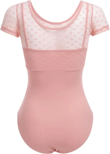 Vista 15 de AFAVOM Leotardos de ballet para mujeres adultas con estampado de flores de mariposa sin espalda, leotardos de gimnasia con brasier y prácticas