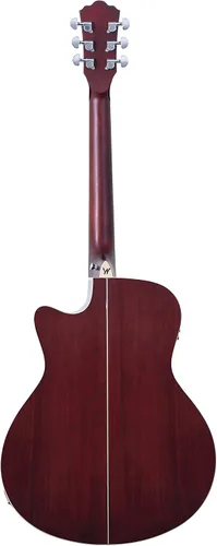 Vista 2 de Washburn Deep Forest Burl ACE - Guitarra eléctrica acústica, color ámbar (DFBACEA)