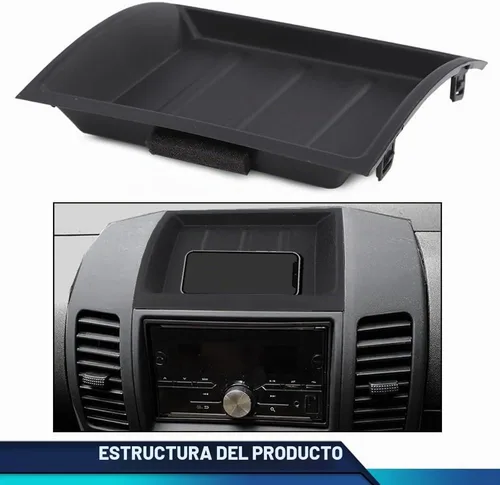 Vista 7 de PIT66 Caja de almacenamiento con bisel superior negro para Nissan Xterra
