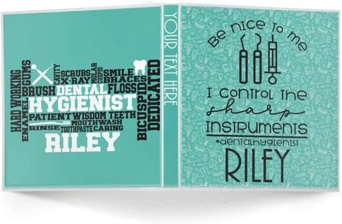 Vista 2 de Carpeta de 3 anillas para higienista dental - 1 pulgada (personalizado)