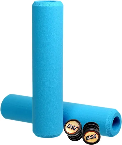 Vista 2 de ESI Chunky manijas para bicicleta de montaña Aguamarina