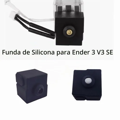 Vista 4 de 6 calcetines de silicona Ender 3 V3 SE, funda de silicona Ender 3 v3 se, calcetines Hotend compatibles con Creality Ender 3 V3 SE Hotend 3D