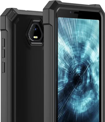 Vista 8 de Ailiber Funda para teléfono Volt SV55, Schok SV55 y protector de pantalla (SV55216), protección de estructura de doble capa, parachoques de TPU