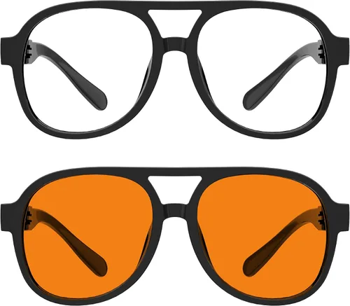 Vista 334 de Eyekepper Gafas de luz azul para hombre y mujer, paquete de 6 lentes Pilot Paquete de 6 color mezclado