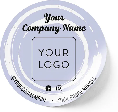 Vista 48 de Calcomanías de vinilo personalizadas con tu imagen, texto, diseño y logotipo. Etiquetas comerciales personalizadas impermeables para embalaje
