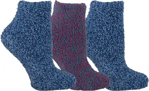 Vista 17 de Dr. Scholl's Calcetines de invierno Fairisle para mujer, surtido negro, 4-10, paquete de 3