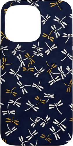 Vista 21 de Dragonflies Pattern Japanese Tombo Akitsu Case for iPhone 17