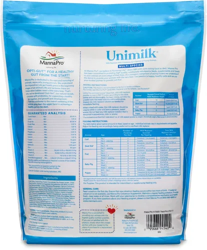 Vista 2 de Manna Pro UniMilk - Reemplazo de leche multiespecie Ideal para cachorros 9 libras