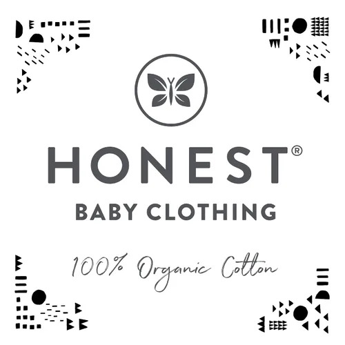 Vista 7 de HonestBaby Paquete de 3 mantas de algodón orgánico, flor de rosa, talla única
