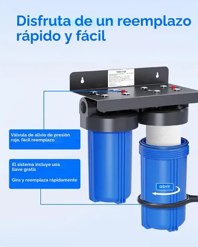 Vista 8 de Waterdrop WF10SH Filtro de agua para toda la casa para sistema WHF21-SH 10