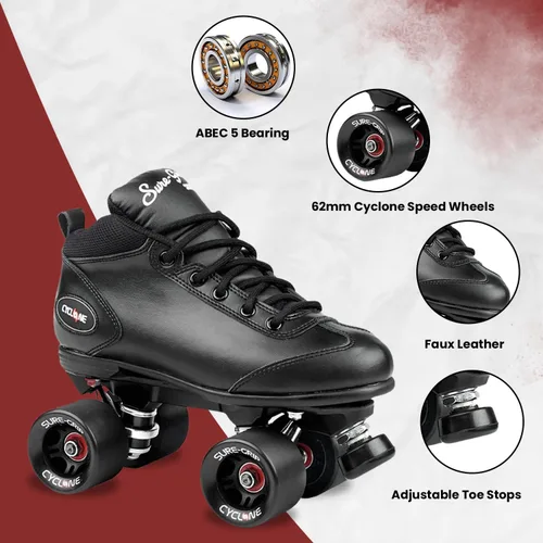 Vista 6 de Sure-Grip Cyclone Roller Patín Negro