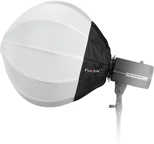 Vista 3 de Fotodiox Linterna Softbox 20in (50cm) Globe - Caja de luz plegable con balcar Speedring para Balcar y Flashpoint I Stobes