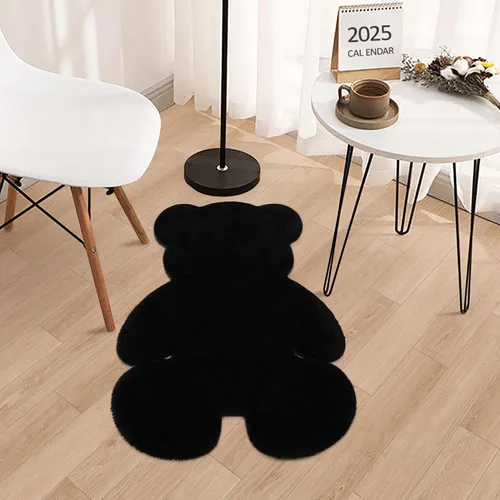 Vista 3 de Alfombra de pelo de oveja sintética de 2 pies, suave y esponjosa, bonita alfombra de felpa para guardería, habitación de niños y niñas, decoración