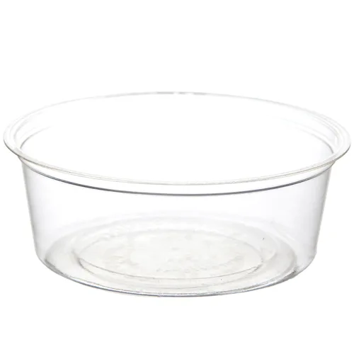 Vista 5 de ECO PRODUCTS Vasos pequeños de plástico PLA transparente compostable de 1 oz, caja de 5000, recipientes redondos para alimentos fríos, renovables a